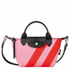 Longchamp Le Pliage Collection XS Handbag Pink/Orange - Canvas