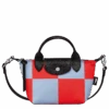 Longchamp Le Pliage Collection XS Handbag Sky Blue/Red - Canvas