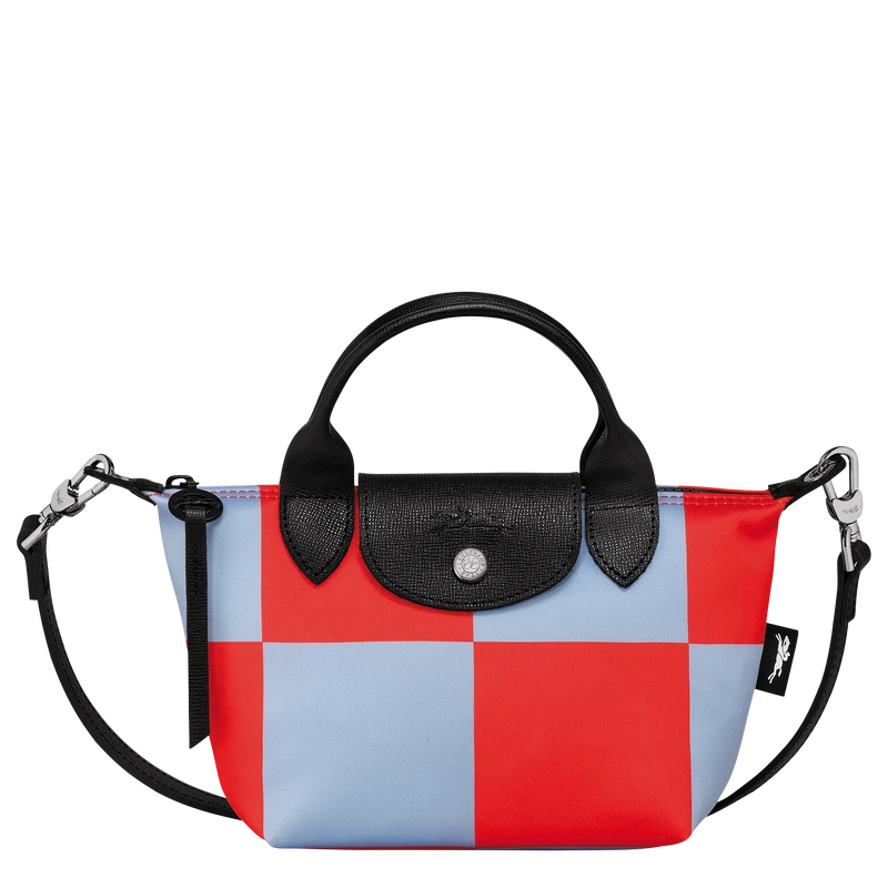 Longchamp Le Pliage Collection XS Handbag Sky Blue/Red - Canvas 3 Longchamp Le Pliage Collection XS Handbag Sky Blue/Red - Canvas