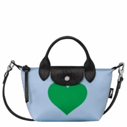 Longchamp Le Pliage Collection XS Handbag Sky Blue/Lawn - Canvas