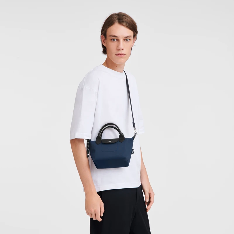 Longchamp Le Pliage Energy XS Handbag Navy - Recycled Canvas 4 Longchamp Le Pliage Energy XS Handbag Navy - Recycled Canvas - Image 2