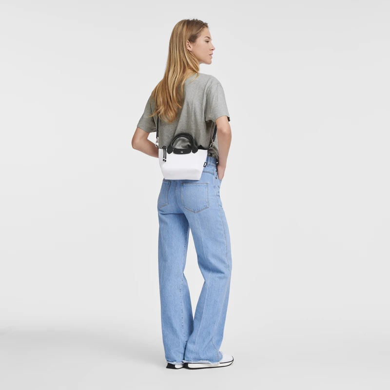 Longchamp Le Pliage Energy XS Handbag White - Recycled Canvas 4 Longchamp Le Pliage Energy XS Handbag White - Recycled Canvas - Image 2