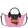 Longchamp X ToiletPaper XS Handbag Pink - Canvas -Longchamp L1500TPD018 0
