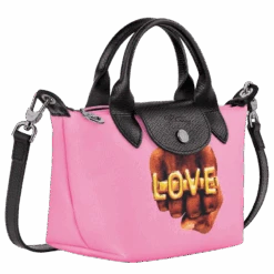 Longchamp X ToiletPaper XS Handbag Pink - Canvas -Longchamp L1500TPD018 2