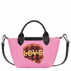 Longchamp X ToiletPaper XS Handbag Pink - Canvas -Longchamp L1500TPD018 3