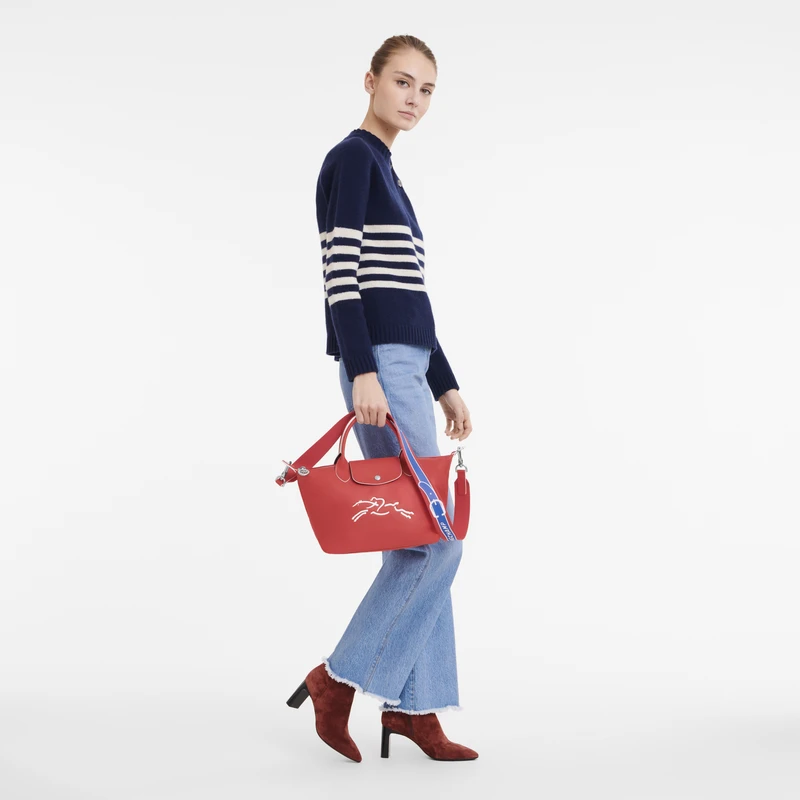 Longchamp Le Pliage Xtra S Handbag Red - Leather 4 Longchamp Le Pliage Xtra S Handbag Red - Leather - Image 2