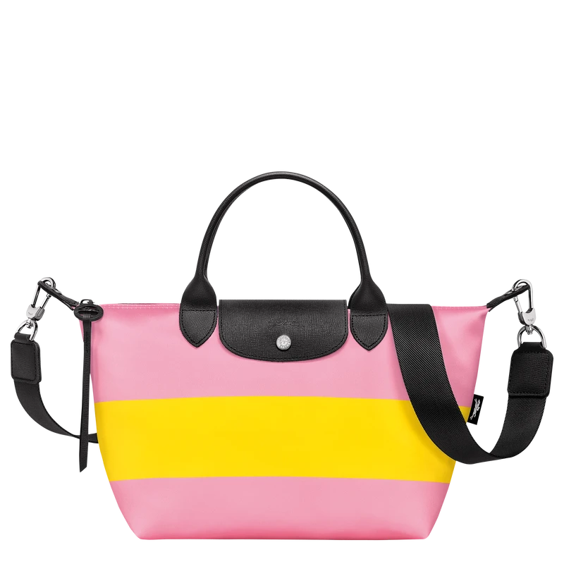 Longchamp Le Pliage Collection S Handbag Pink/Yellow - Canvas 3 Longchamp Le Pliage Collection S Handbag Pink/Yellow - Canvas
