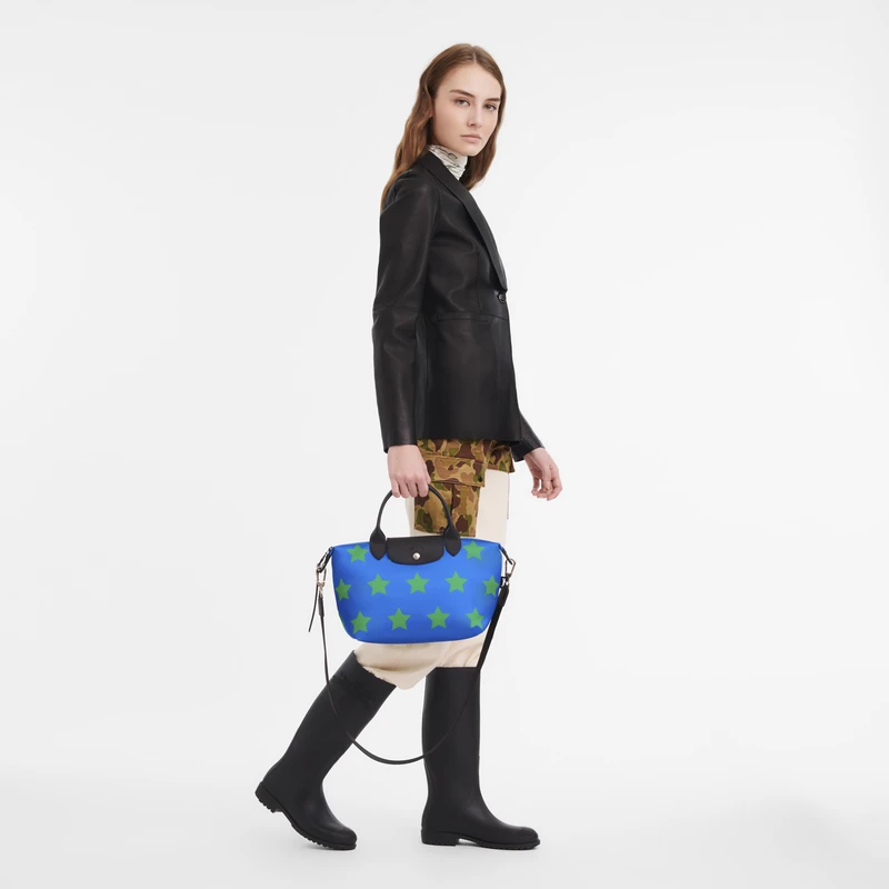 Longchamp Le Pliage Collection S Handbag Cobalt/Lawn - Canvas 4 Longchamp Le Pliage Collection S Handbag Cobalt/Lawn - Canvas - Image 2