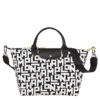 Longchamp Le Pliage LGP L Handbag Black/White - Canvas 2 Longchamp Le Pliage LGP L Handbag Black/White - Canvas -Longchamp L1515412067 0