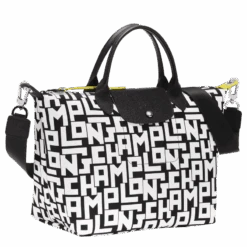 Longchamp Le Pliage LGP L Handbag Black/White - Canvas -Longchamp L1515412067 2