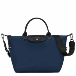 Longchamp Le Pliage Energy L Handbag Navy - Recycled Canvas