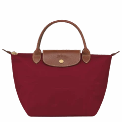 Longchamp Le Pliage Original S Handbag Red - Recycled Canvas