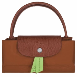 Longchamp Le Pliage Green S Handbag Cognac - Recycled Canvas -Longchamp L1621919504 7