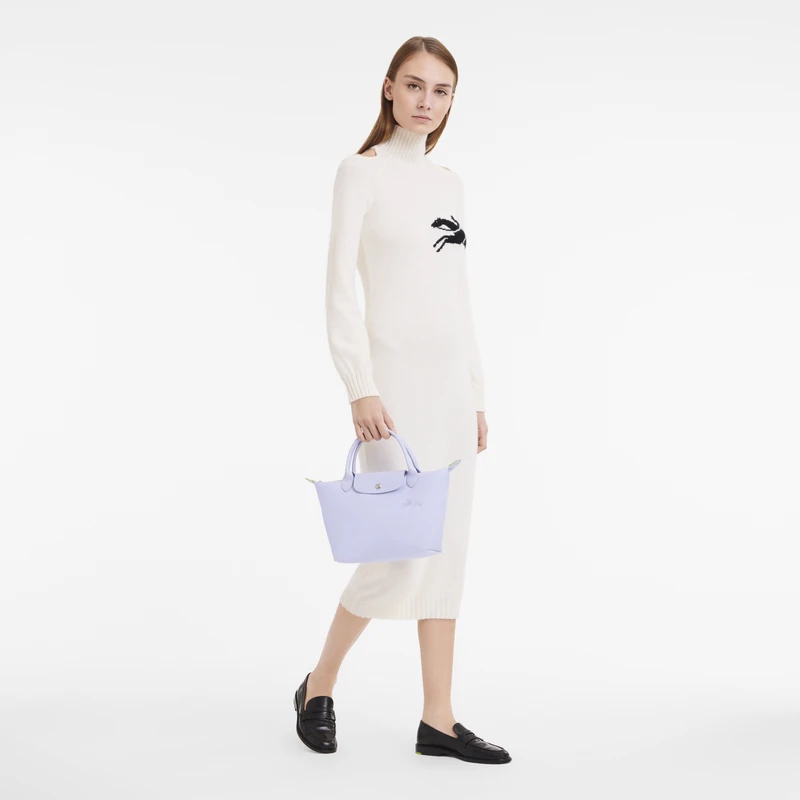 Longchamp Le Pliage Green S Handbag Sky Blue - Recycled Canvas 4 Longchamp Le Pliage Green S Handbag Sky Blue - Recycled Canvas - Image 2