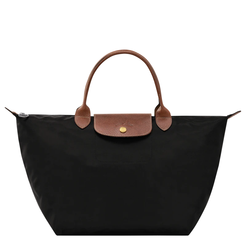Longchamp Le Pliage Original M Handbag Black - Recycled Canvas 3 Longchamp Le Pliage Original M Handbag Black - Recycled Canvas