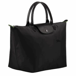 Longchamp Le Pliage Green M Handbag Black - Recycled Canvas -Longchamp L1623919001 2