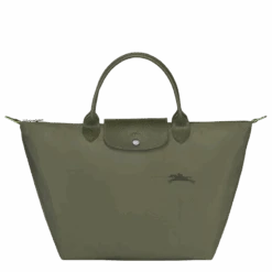 Longchamp Le Pliage Green M Handbag Forest - Recycled Canvas