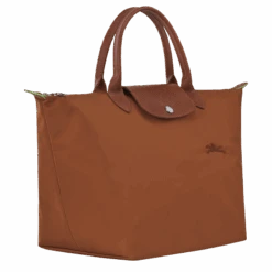 Longchamp Le Pliage Green M Handbag Cognac - Recycled Canvas 10 Longchamp Le Pliage Green M Handbag Cognac - Recycled Canvas -Longchamp L1623919504 2