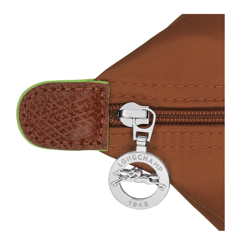Longchamp Le Pliage Green M Handbag Cognac - Recycled Canvas 7 Longchamp Le Pliage Green M Handbag Cognac - Recycled Canvas - Image 5