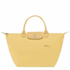 Longchamp Le Pliage Green M Handbag Wheat - Recycled Canvas