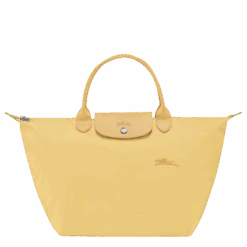 Longchamp Le Pliage Green M Handbag Wheat - Recycled Canvas