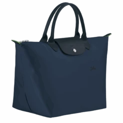 Longchamp Le Pliage Green M Handbag Navy - Recycled Canvas 9 Longchamp Le Pliage Green M Handbag Navy - Recycled Canvas -Longchamp L1623919P68 2