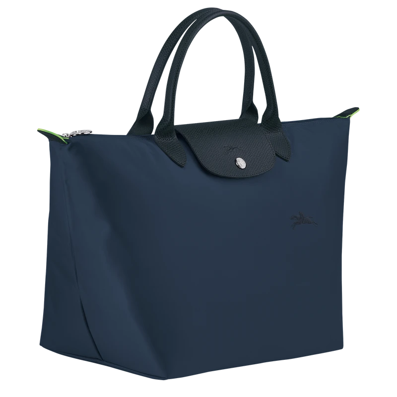 Longchamp Le Pliage Green M Handbag Navy - Recycled Canvas 5 Longchamp Le Pliage Green M Handbag Navy - Recycled Canvas - Image 3