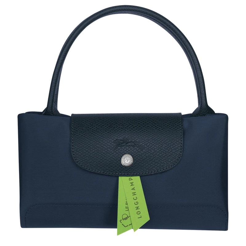 Longchamp Le Pliage Green M Handbag Navy - Recycled Canvas 7 Longchamp Le Pliage Green M Handbag Navy - Recycled Canvas - Image 5