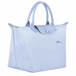 Longchamp Le Pliage Green M Handbag Sky Blue - Recycled Canvas 10 Longchamp Le Pliage Green M Handbag Sky Blue - Recycled Canvas -Longchamp L1623919P79 2