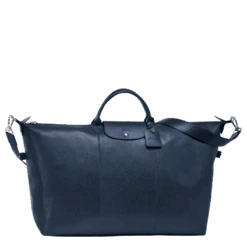 Longchamp Le Foulonné S Travel Bag Navy - Leather