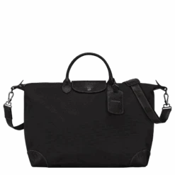 Longchamp Boxford S Travel Bag Black - Canvas