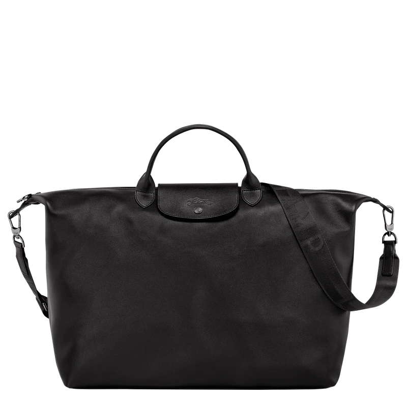 Longchamp Le Pliage Xtra S Travel Bag Black - Leather 2 Longchamp Le Pliage Xtra S Travel Bag Black - Leather