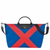 Longchamp Le Pliage Collection S Travel Bag Cobalt/Red - Canvas