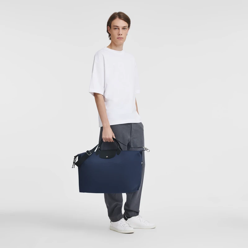 Longchamp Le Pliage Energy S Travel Bag Navy - Recycled Canvas 4 Longchamp Le Pliage Energy S Travel Bag Navy - Recycled Canvas - Image 2