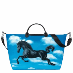 Longchamp X ToiletPaper S Travel Bag Cloud Blue - Canvas -Longchamp L1624TPB427 3