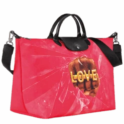 Longchamp X ToiletPaper S Travel Bag Red - Canvas -Longchamp L1624TPD545 2