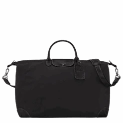 Longchamp Boxford M Travel Bag Black - Canvas