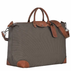 Longchamp Boxford M Travel Bag Brown - Canvas -Longchamp L1625080042 2