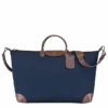 Longchamp Boxford M Travel Bag Blue - Canvas