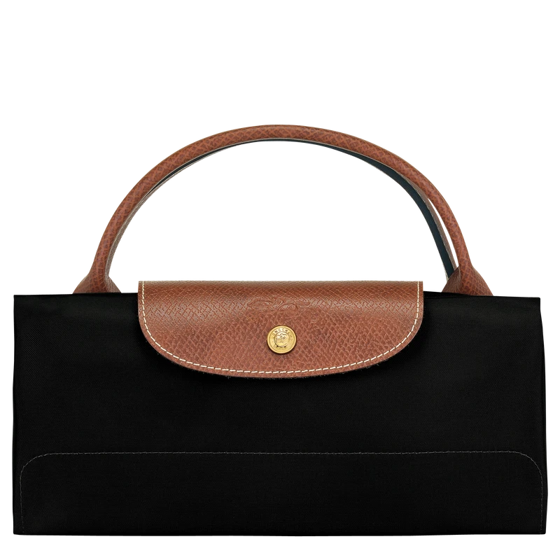 Longchamp Le Pliage Original M Travel Bag Black - Recycled Canvas 7 Longchamp Le Pliage Original M Travel Bag Black - Recycled Canvas - Image 5
