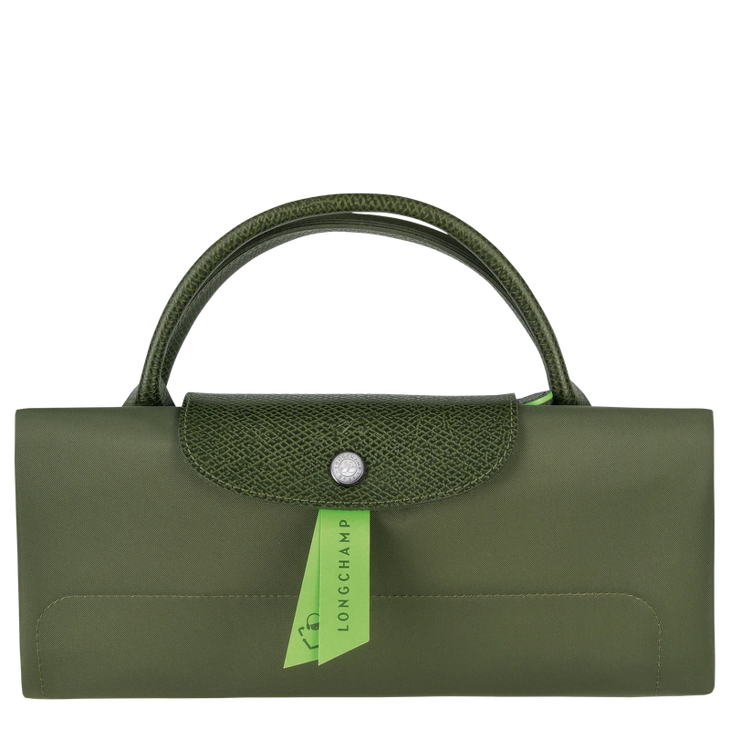 Longchamp Le Pliage Green M Travel Bag Forest - Recycled Canvas 7 Longchamp Le Pliage Green M Travel Bag Forest - Recycled Canvas - Image 5