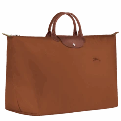 Longchamp Le Pliage Green M Travel Bag Cognac - Recycled Canvas -Longchamp L1625919504 2