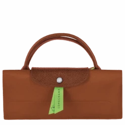 Longchamp Le Pliage Green M Travel Bag Cognac - Recycled Canvas -Longchamp L1625919504 7