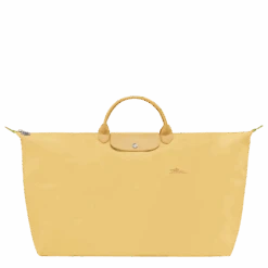 Longchamp Le Pliage Green M Travel Bag Wheat - Recycled Canvas