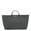 Longchamp Le Pliage Green M Travel Bag Graphite - Recycled Canvas
