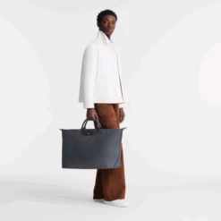 Longchamp Le Pliage Green M Travel Bag Graphite - Recycled Canvas -Longchamp L1625919P66 1