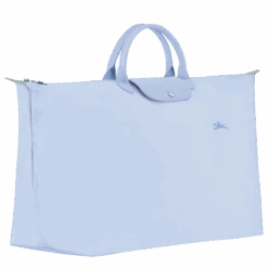 Longchamp Le Pliage Green M Travel Bag Sky Blue - Recycled Canvas -Longchamp L1625919P79 2