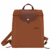 Longchamp Le Pliage Green Backpack Cognac - Recycled Canvas