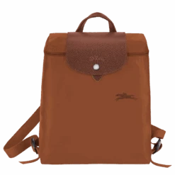Longchamp Le Pliage Green Backpack Cognac - Recycled Canvas