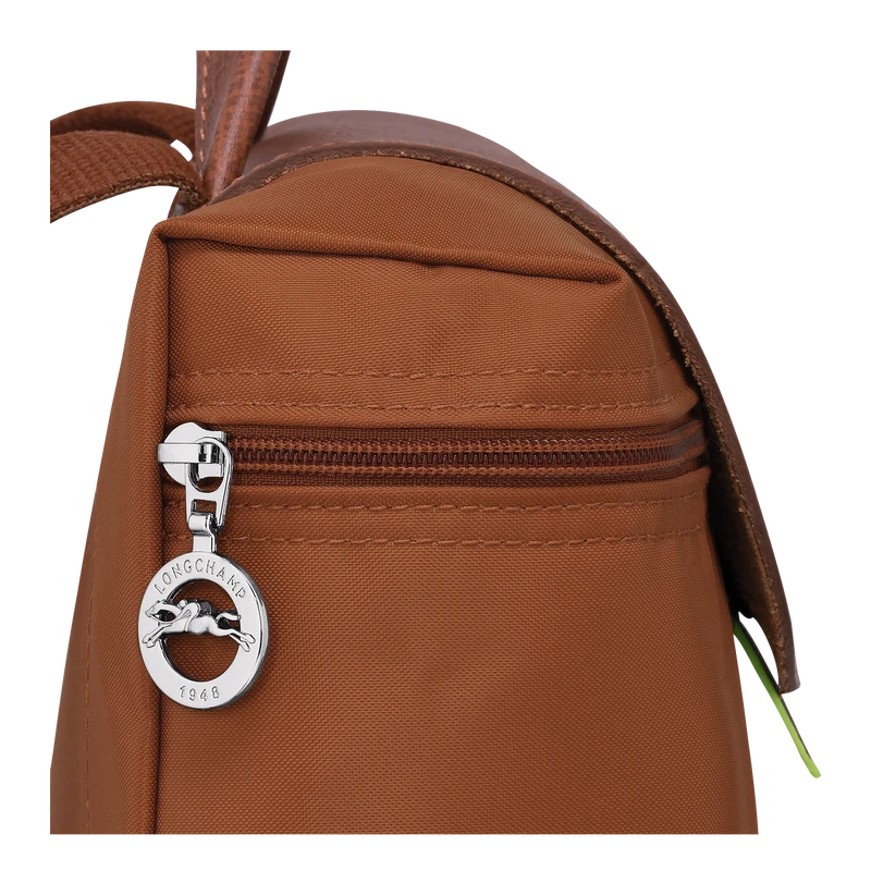Longchamp Le Pliage Green Backpack Cognac - Recycled Canvas 6 Longchamp Le Pliage Green Backpack Cognac - Recycled Canvas - Image 4